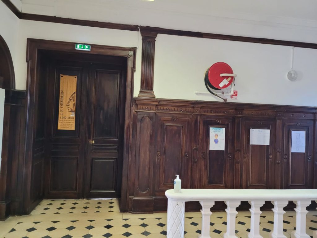 The renovated corridor