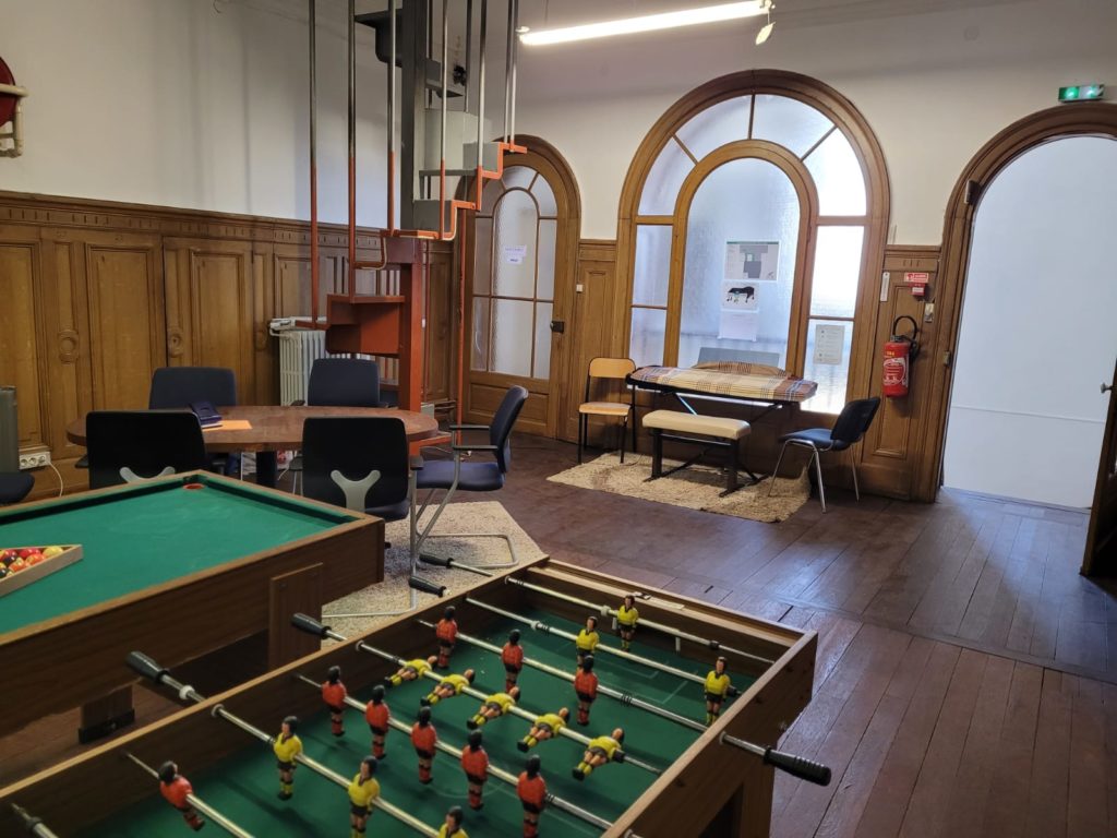 The staff room and meeting area