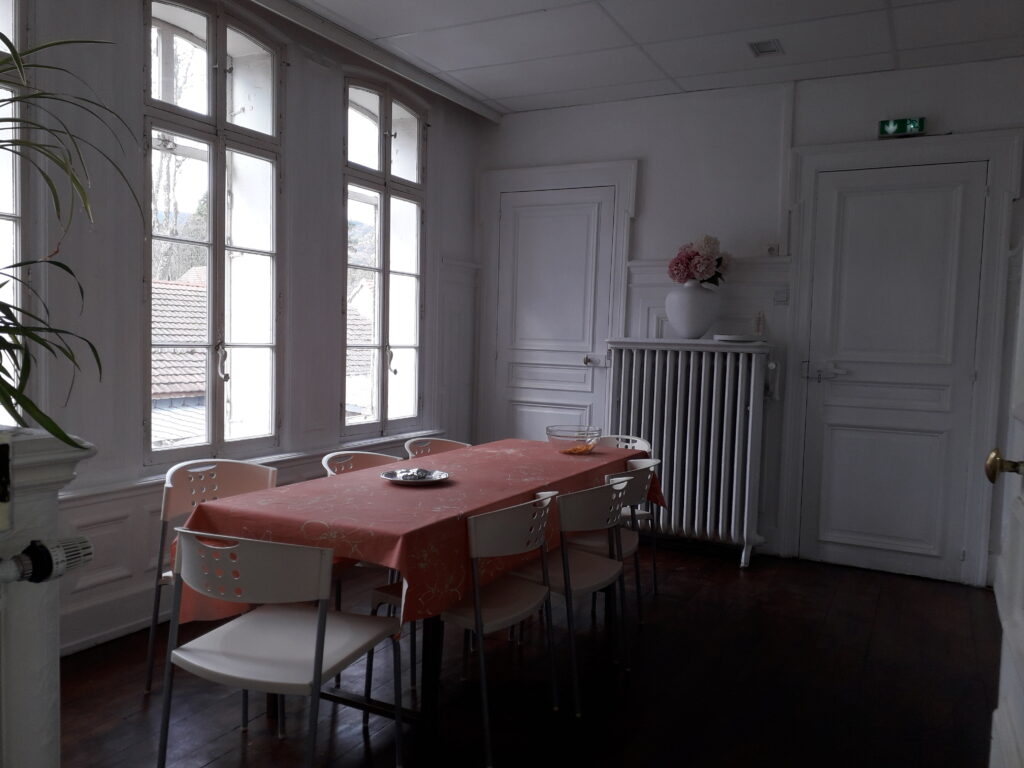 The renovated staff dining room